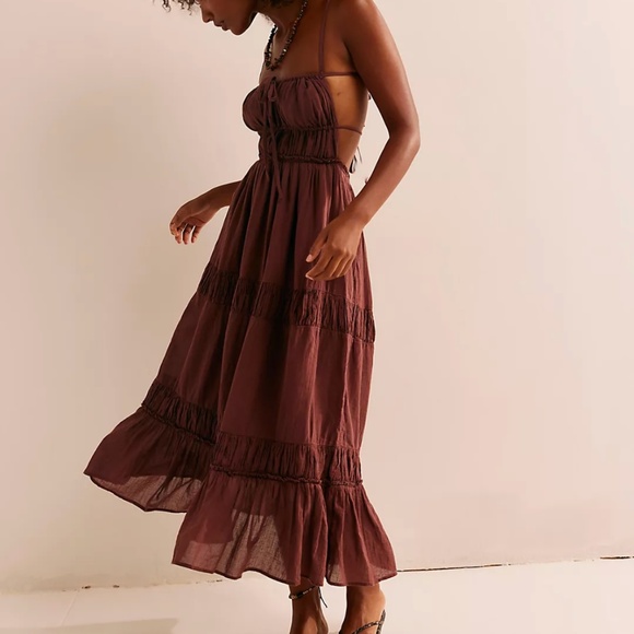 Free People Taking Sides Maxi Small Brown - Picture 1 of 6